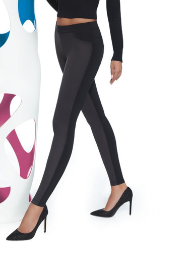 Legging bicolore moulant bas - legging,