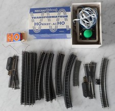 HORNBY HO  Transformateur , lot de rails (jouef Lima Gégé) boitier commande Lima