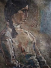 Belle Huile Sur Toile Femme