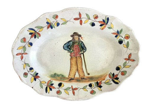Plat ovale malicorne homme - plat,