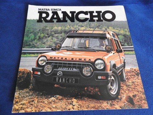 Catalogue depliant matra simca - matra,