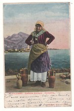 CPA ITALIE - PALERMO : COSTUME SICILIANO - CONTADINA - ÉCRITE EN 1906 - Palerme