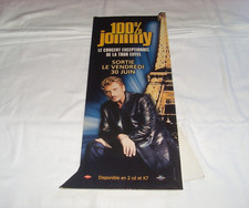 johnny hallyday , plv , publicité concert de la tour effeil 3d