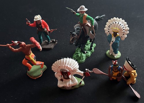 Vintage 1960 6 figurines - -,