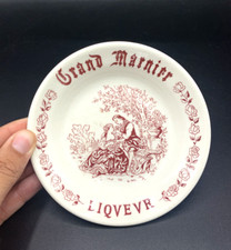 Cendrier, coupelle publicitaire Grand Marnier Liqueur Gien vintage