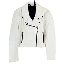 IKKS Femme Cuir Blanc Court