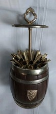 Ancienne Boite A Cigarettes Forme Tonneau  Vintage