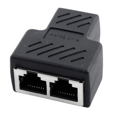 RJ45 1 à 2 Porte femelle à femelle Ethernet Réseau LAN Adaptateur doubleur prise