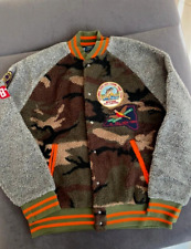 POLO RALPH LAUREN Sportsman Great Outdoors Patches Camo Fleece Jacket Size L NEW