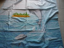 ENSEMBLE HOUSSE DE COUETTE 190 * 140 + TAIE OREILLER + RABAT - DAUPHIN TBE