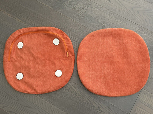 Housse coussin orange - orange, tulip