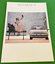 Brochure de Vente  RENAULT Supercinq* -  Juillet 1989 - Bel Etat.