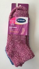 Dr SCHOLL'S "2 PAIR SOOTHING SPA" WOMEN'S SIZE 4-10"CHAUSSETTES HYDRATANTES SOFT