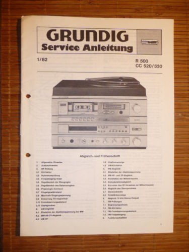 Manuel service grundig r - manuel,