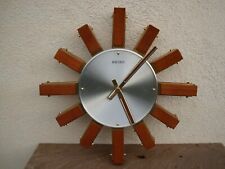 vintage pendule Seiko made in Japon horloge design scandinave années 80