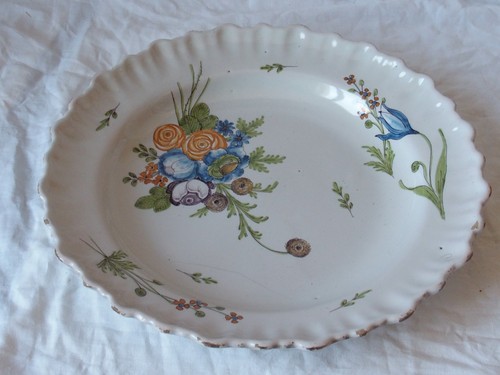Grande assiette ancienne - grande,