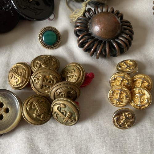 Lot boutons ancien vintage - lot,