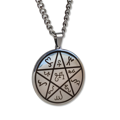 Collier pendentif pentacle