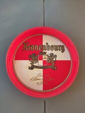 ANCIEN PLATEAU TOLE BAR BISTROT PUB PUBLICITAIRE BIERE KRONENBOURG ALSACE