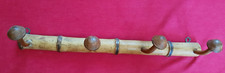 porte manteaux en bois vintage style bambou et champignon