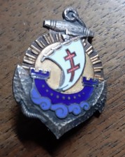 Broche DRAGO 25 rue Béranger – Libération – Croix de Lorraine – émail années 50