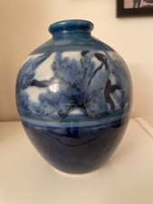 VASE BLEU DE THARAUD, HAUTEUR