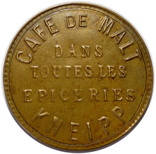 Jeton publicitaire Café de Malt Kneipp 20 Francs 1906