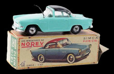   1/43 ème  NOREV originale SIMCA PLEIN CIEL bleue / jouet ancien