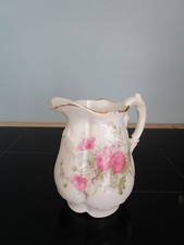 Pot à lait porcelaine de Limoges Bétoule & Legrand  décor floral et dorure