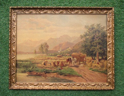 Ancien beau tableau grande