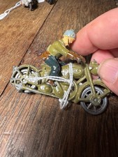 RARISSIME JOUET MOTO PLOMB "CHARBENS" MADE IN ENGLAND 8CM