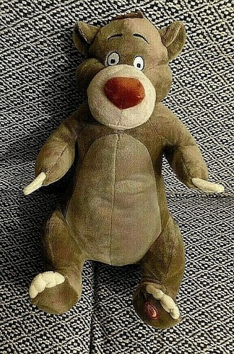 Peluche ours gris baloo - gris,