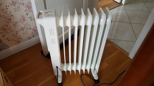 Radiateur bain huile - d'huile , blanc