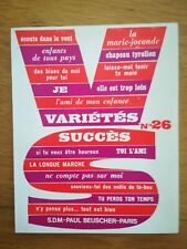 VARIETES SUCCES N°26 / S.D.M