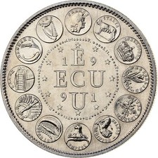 France, Médaille, Ecu Europa, 1991, MDP, Cupro-nickel, SPL, Rodier