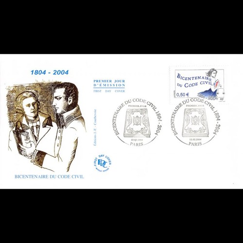 Fdc bicentenaire du code - fdc,