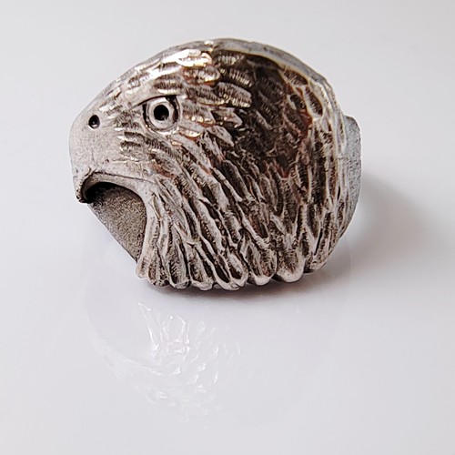 Bague tête aigle argent - d'aigle, en