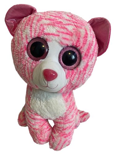 Peluche tigre rose 42cm - tigre,