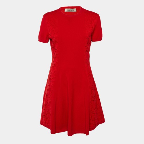 Mini robe valentino rouge - rouge, en