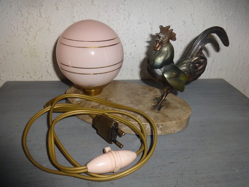Ancienne lampe chevet art - de,