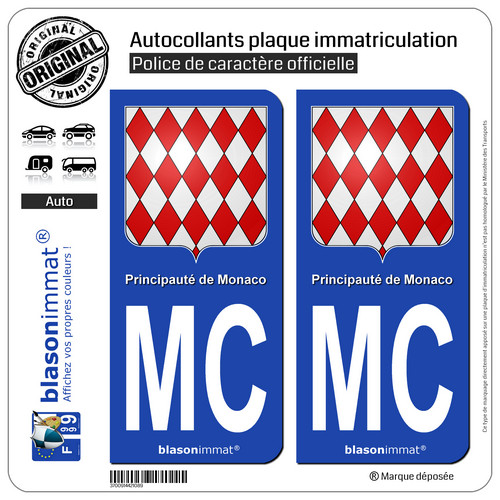 Stickers autocollant plaque - 2,