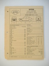 fiche technique  L'EXPERT AUTOMOBILE -  DATSUN CHERRY 100 A & 120 A
