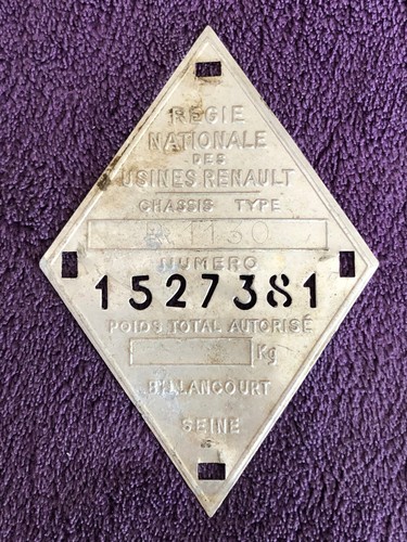 Automobilia ancienne plaque - :,