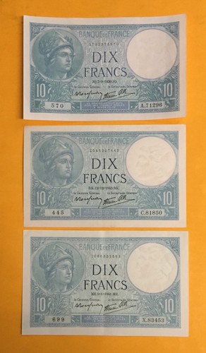 Francs 1939 minerve - francs, "