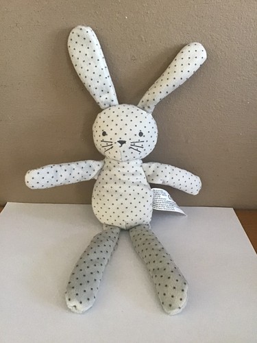 Doudou peluche lapin gris - peluche,