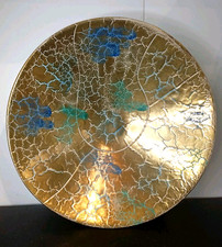 Ancienne Grande Coupe Sur Pied En Céramique Italienne.