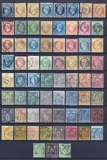 France 1849/1890, Collection de 67 timbres Cérès, Napoléon, Sage, COTE +1200€