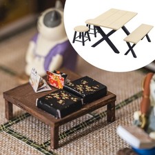 Micro banc, mini table, chaise pour micro paysage, modélisme ferroviaire