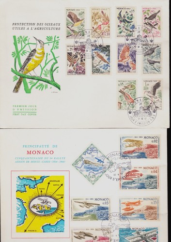 Lot grands plis fdc - 6,