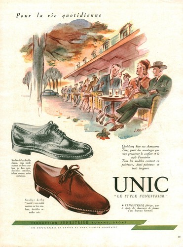 Publicité ancienne chaussure